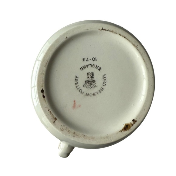 Vintage Lord Nelson Pottery Floral Mini Pitcher Jug England 5" Cottagecore Decor - Picture 7 of 7